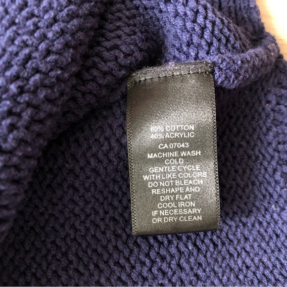 Cupio Relax Embroidered Side Slit Sweater in Blue Size L - Picture 7 of 11